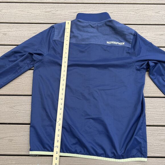 Under Armour Navy Midshipmen Jacket Men’s Large Full Zip Spell Out Flaws Read - Picture 10 of 10